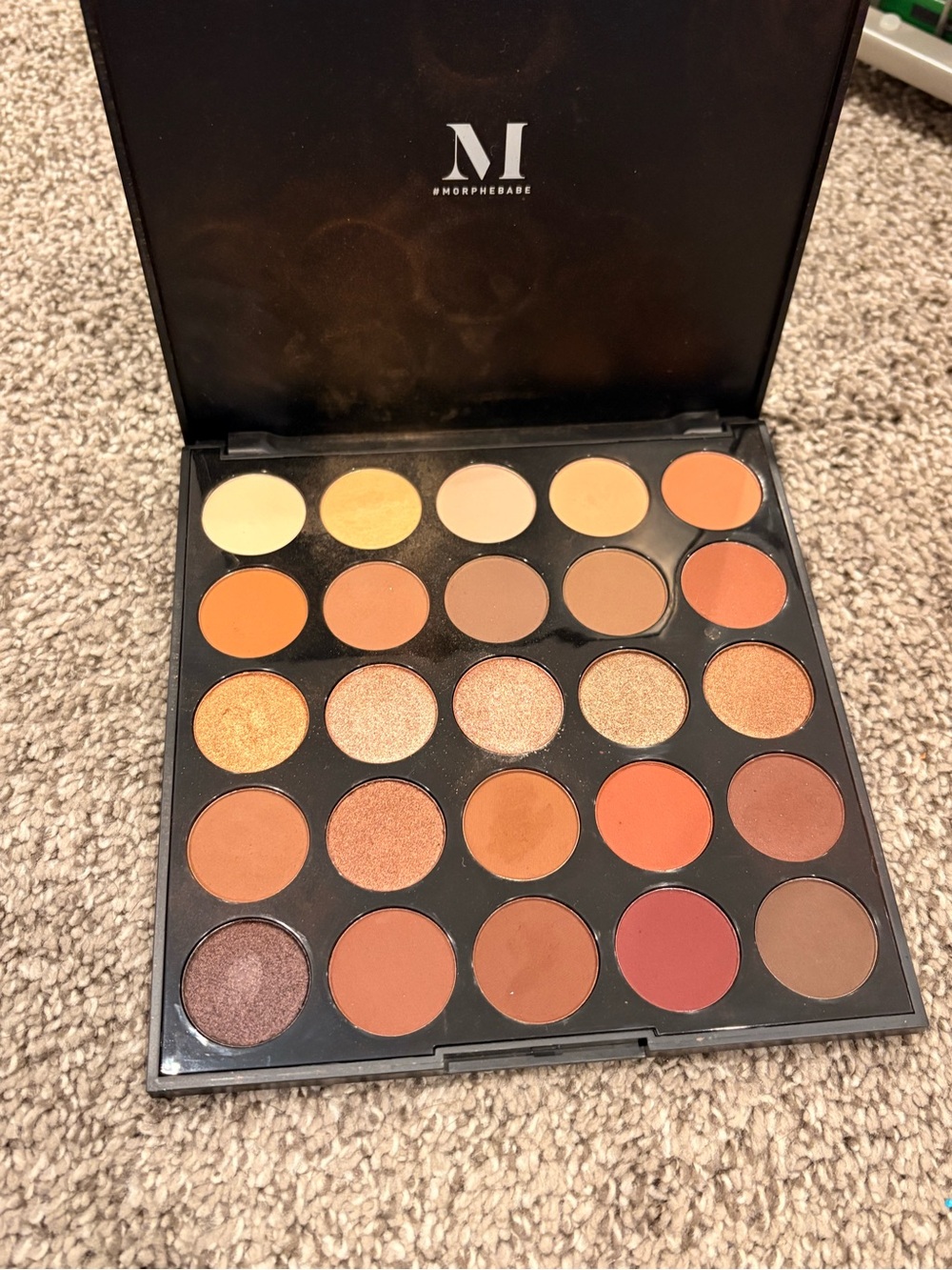 Morphe Warm Neutrals Eyeshadow Palette — Gold, Copper, Orange & Brown Shades